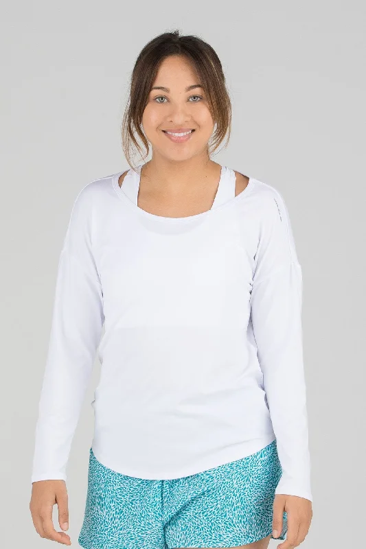 Women's Hypersoft L/S Running Shirt - White