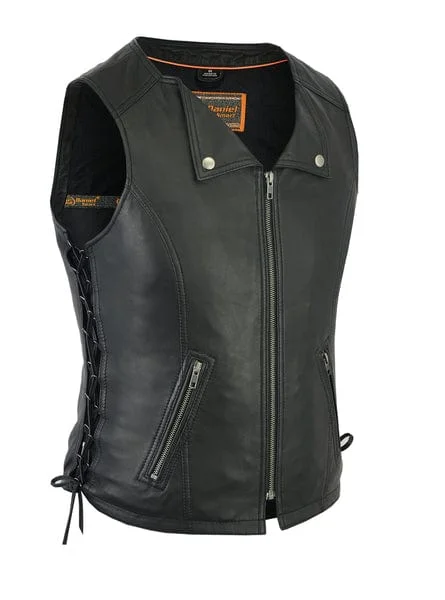 Women's Stylish Lightweight Motorcycle Leather Vest Practical Women's Quick - dry
