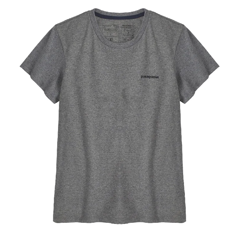 Patagonia Womens P-6 Logo Responsibili-Tee Gravel Heather performance