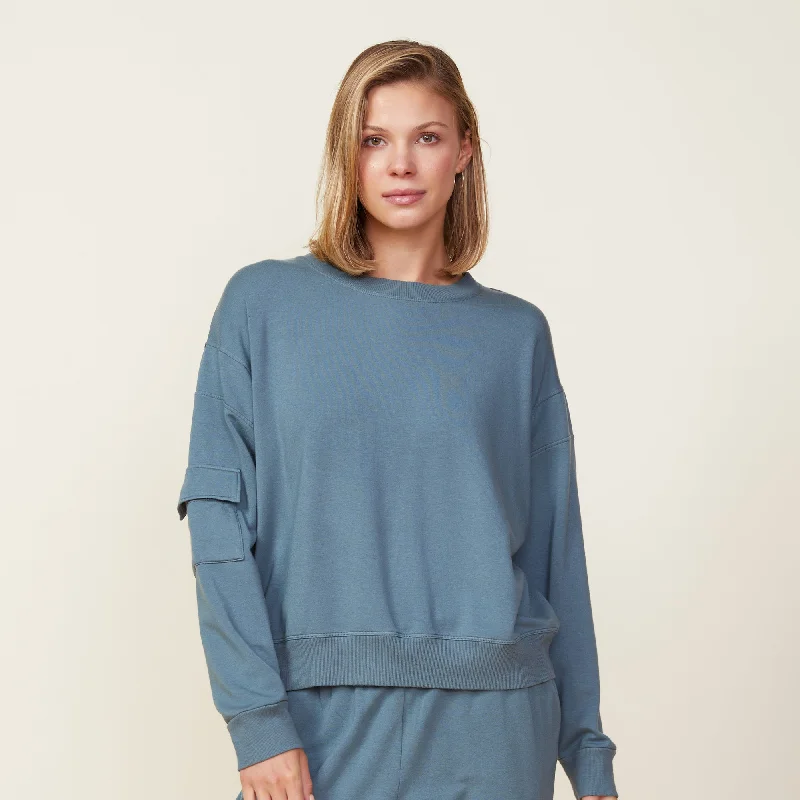 Patch Pocket Sweatshirt Contemporary 