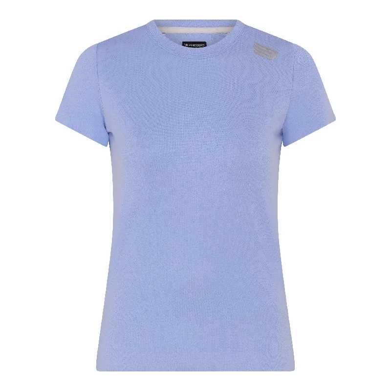 Pressio :Women’s Elite S/S Top - CBL/SLV Polished Women's Silk
