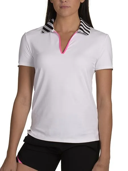 Harper White Striped Neck - FINAL SALE Unique Women's Upcycled