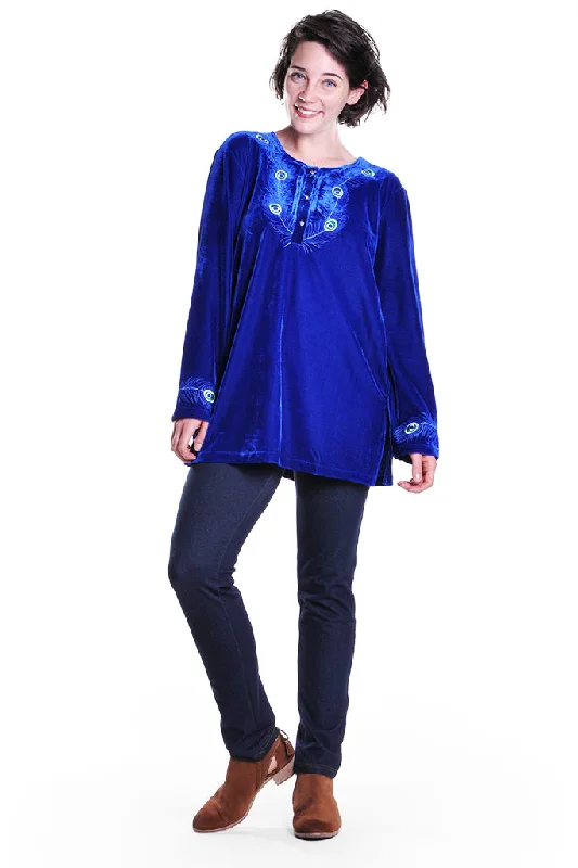 Peacock Velour Top Rugged Women's Outdoor 