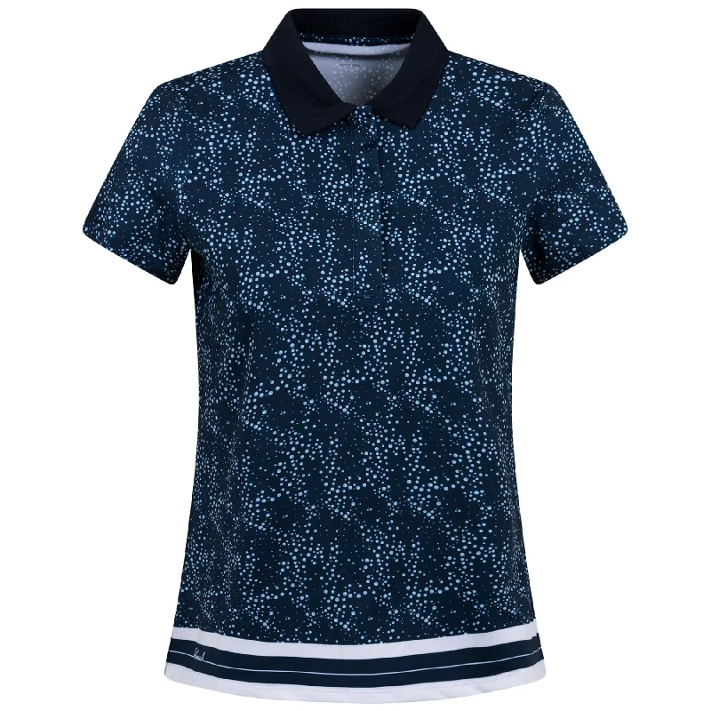 Womens Deni Polo Space Dot Navy - SS23 Rugged Women's Outdoor 