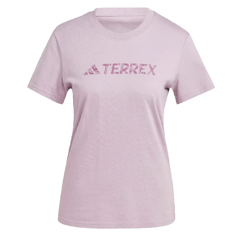 Adidas Terrex Womens Classic Logo T-Shirt Preloved Fig Monochromatic All - in - one