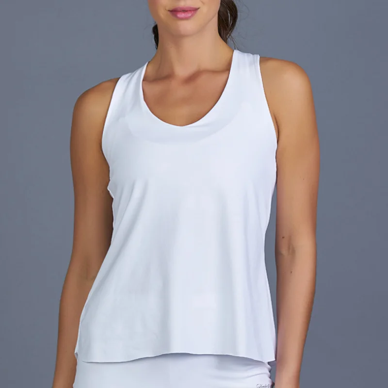 Club White Racerback Top (white)