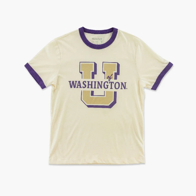 Washington Huskies The U Ringer T-Shirt Hip Women's Urban