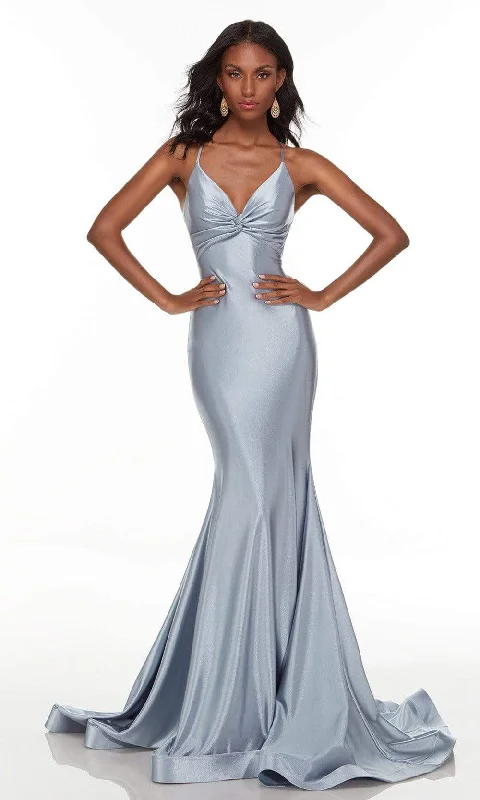 Alyce Paris - 61168 Knot Style Trumpet Gown Earthy Women's 