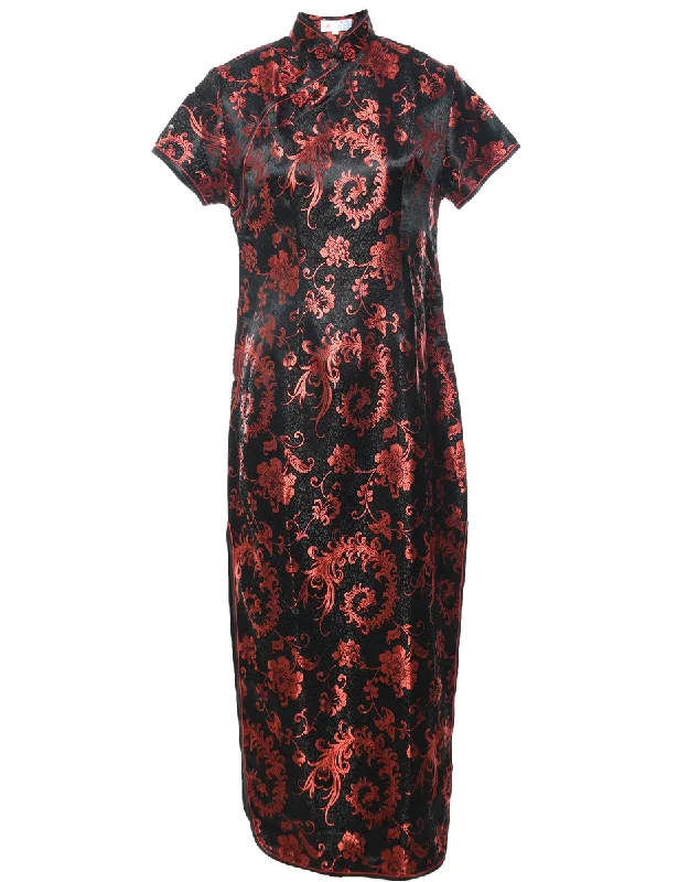 Brocade Evening Dress - XL Relaxed Women's 