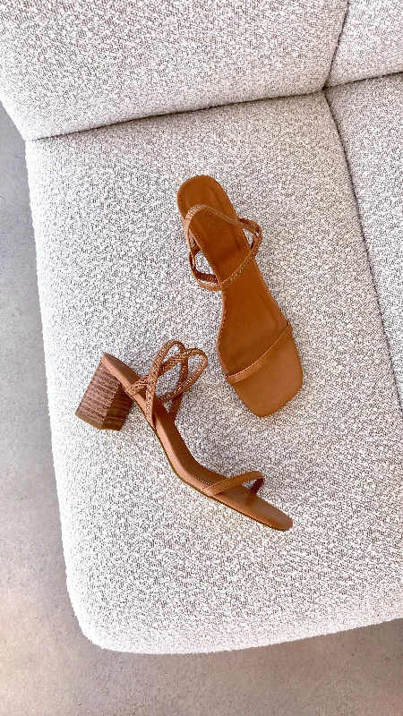 Balton Mule Heel - Sugar Brown / Natural Sophisticated Women's 