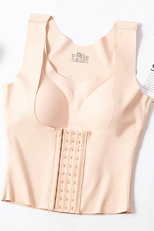 Basic Bae Scoop Neck Shapewear Tank with Removable Paddings Preppy Women's College