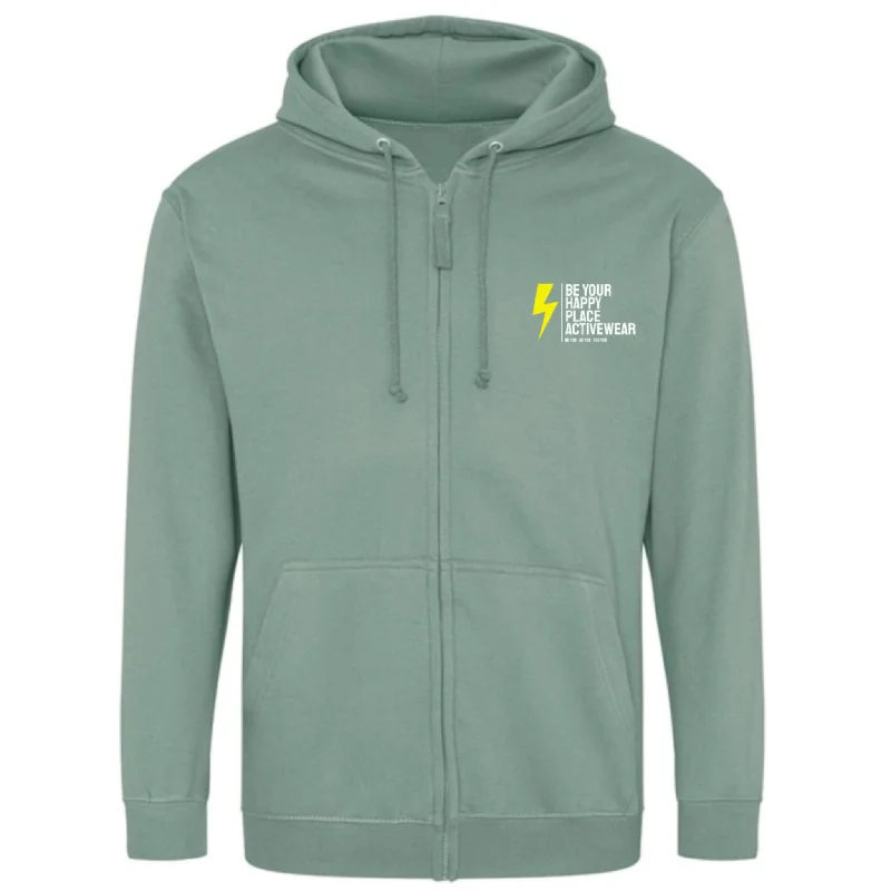 Dusky Green Logo Hoodie/Zip Up Hoodie Bold Women's Animal Print
