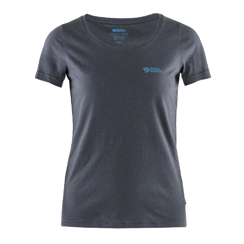 Fjallraven Womens Logo T-Shirt Navy Earthy Women's Hemp - based