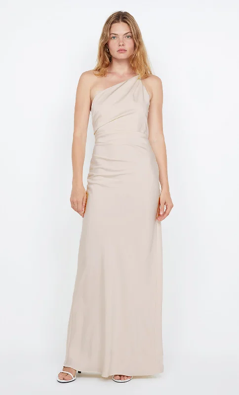 LUNETTA ASYM DRESS - SAND Scandinavian