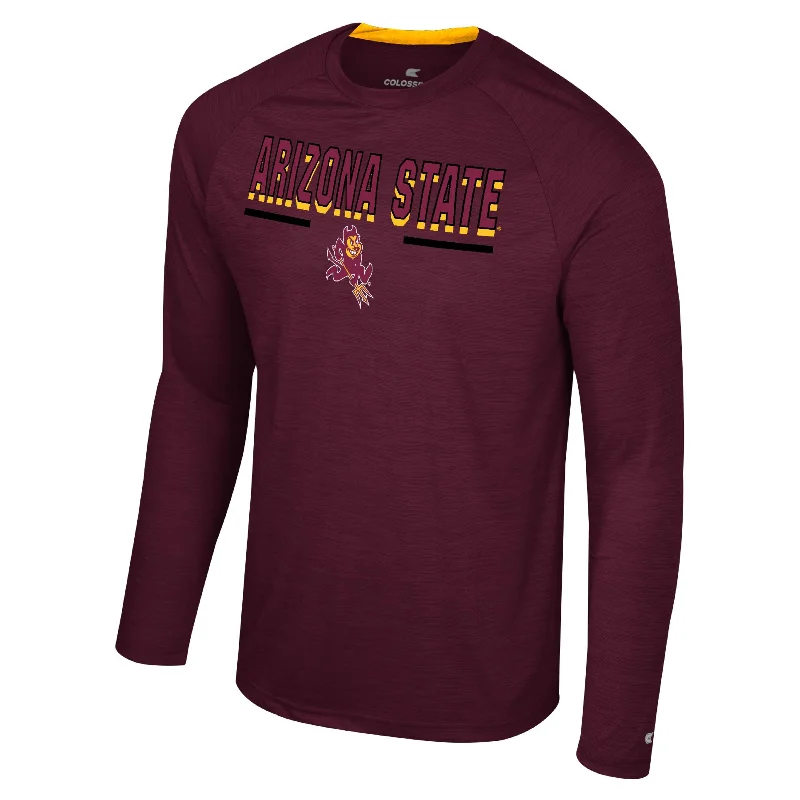 ASU Langmore Marled L/S Tee MRN Laid - back Women's Vibe