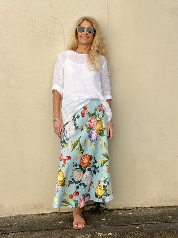 Jiva Maria Shirt- Gauze Linen - White purpose