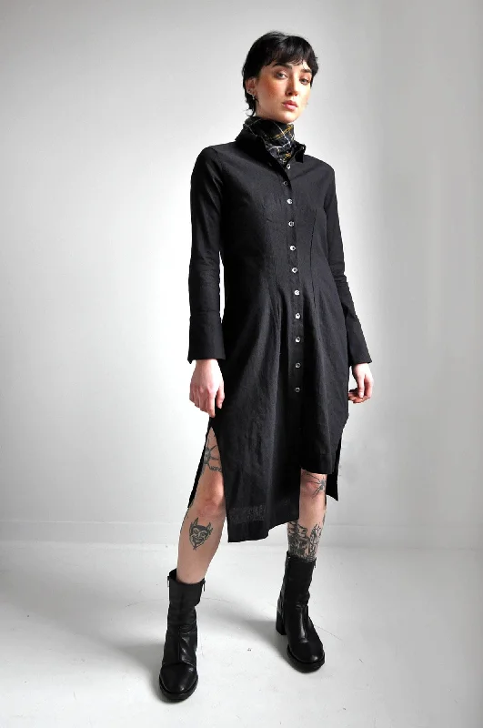 Wynona Linen Button Up Dress [Pre Order] Elegant Women's Formal 