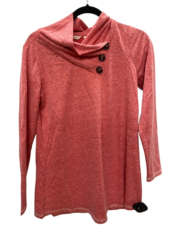 Top Long Sleeve Basic By Soft Surroundings In Red, Size: Xs Youthful Women's Pop