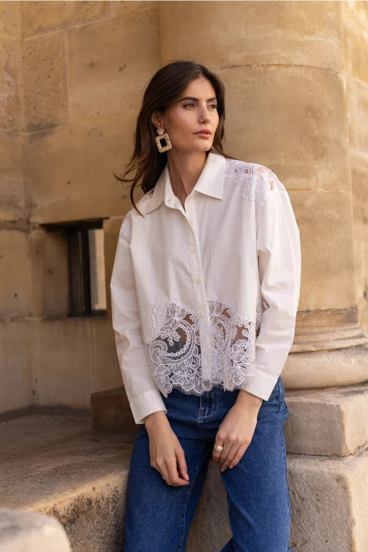 Embroidered Cotton Shirt Street