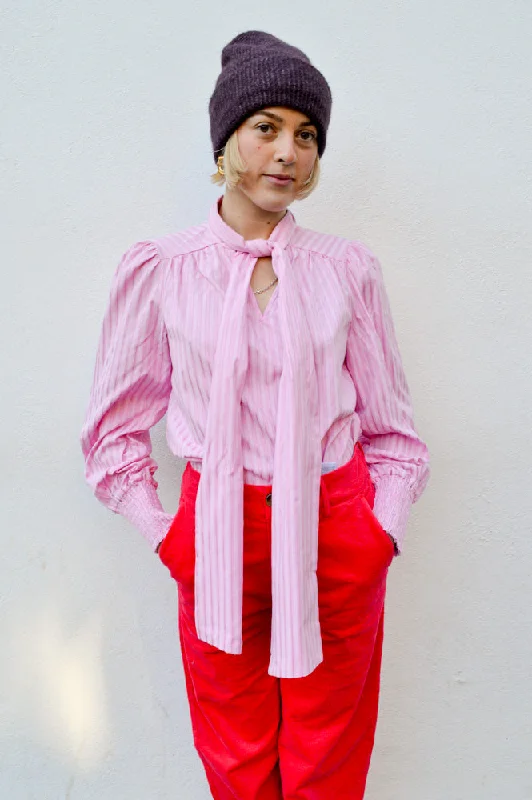 Minus Stephania Desert Rose Bow Blouse Vintage Women's 1970S 