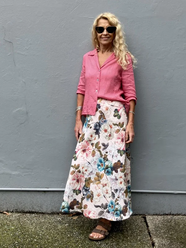 Jiva Fitted Shirt - Rose - Ramie Modern Women's 