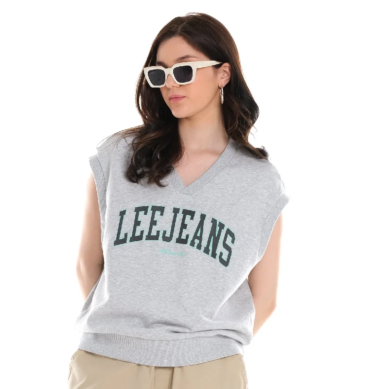 FITS 'EM ALL FRENCH TERRY VEST IN MELANGE GRAY (GENDERLESS) Laid - back Women's Vibe