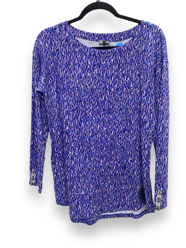Top Long Sleeve By Talbots In Purple, Size: S Casual Women's Japanese 