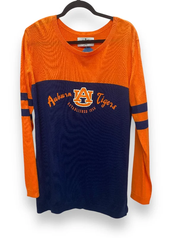 Top Long Sleeve By Clothes Mentor In Blue & Orange, Size: Xl Refined Women's Classic 