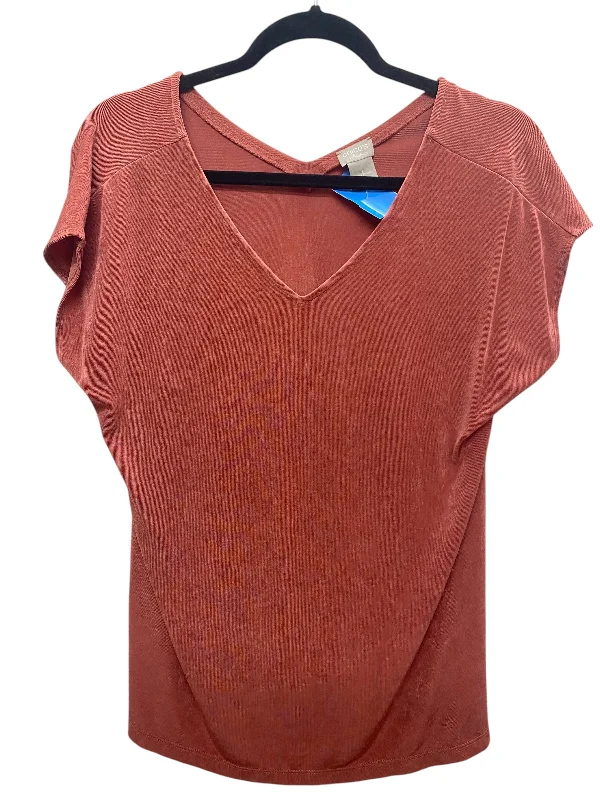 Top Sleeveless By Chicos In Orange, Size: M Modern Women's 