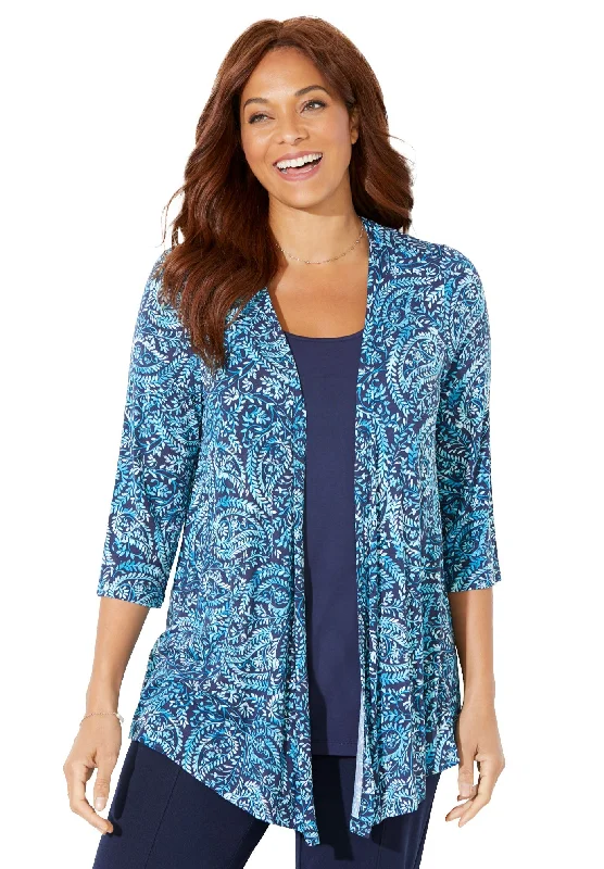 Cardigan and Tank Duet Stylish Women's Tropical 