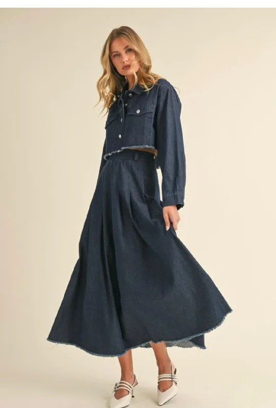 KLAY DENIM SKIRT Dynamic Women's High - energy