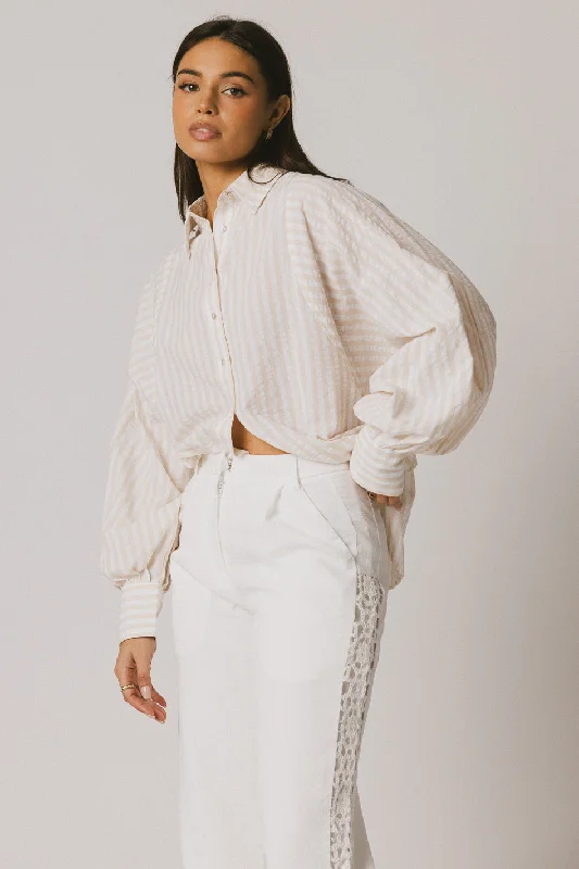 Winifred Button Up in Natural Minimalist Women's Casual