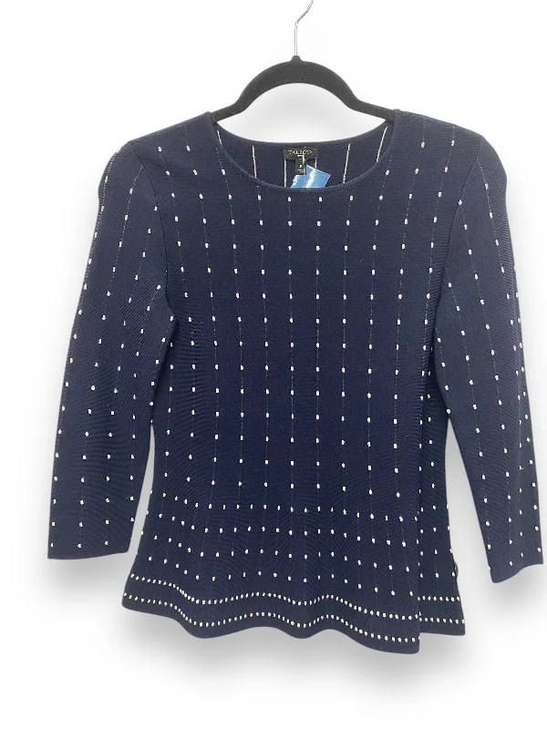 Top Long Sleeve By Talbots In Navy, Size: Sp Sustainable Organic
