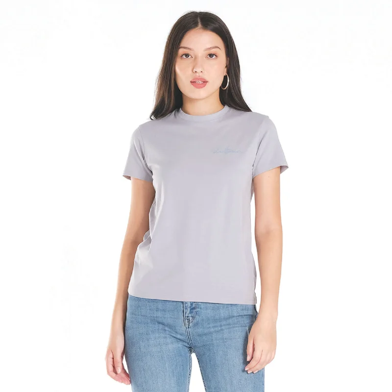 LEE LADIES HIGH-NECK SCRIPT LOGO TEE Bold Women's Statement