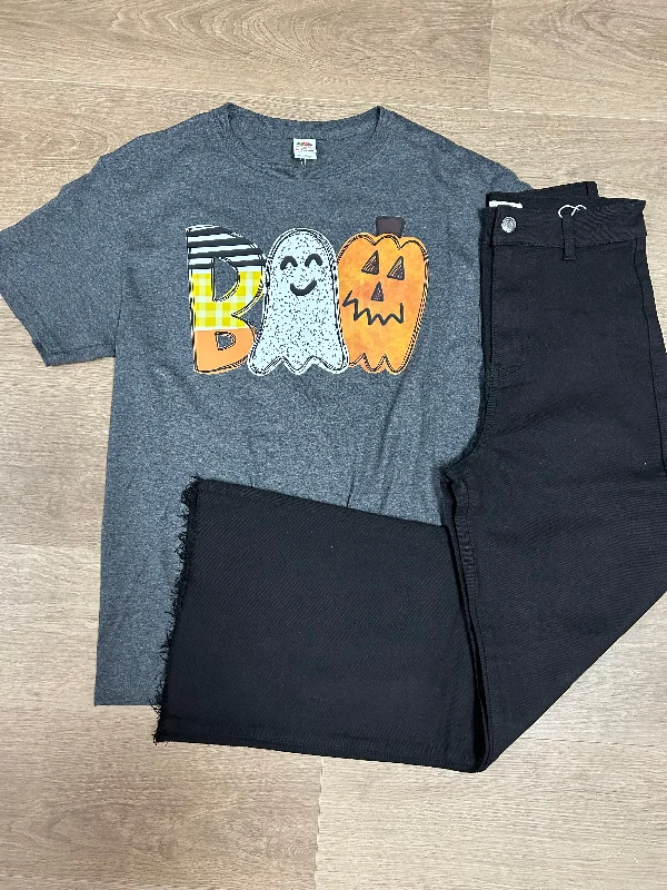 BOO Halloween tee performance