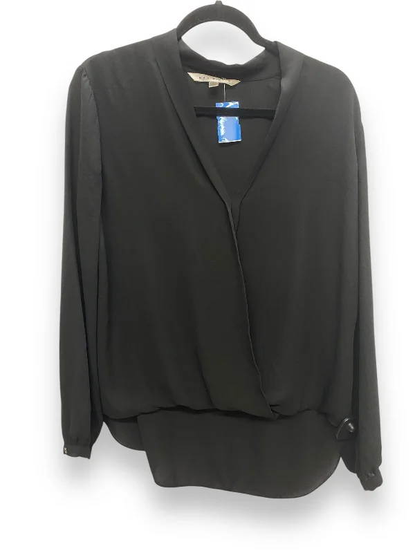 Top Long Sleeve By Max Studio In Black, Size: M Laid - back Women's Vibe