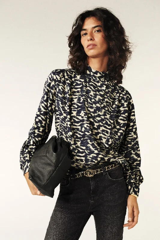 Ba&sh Alejandro Ink Blouse Elegant Women's 
