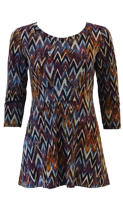 ANNA ZigZag Tunic - FINAL SALE Sporty Women's Athleisure 