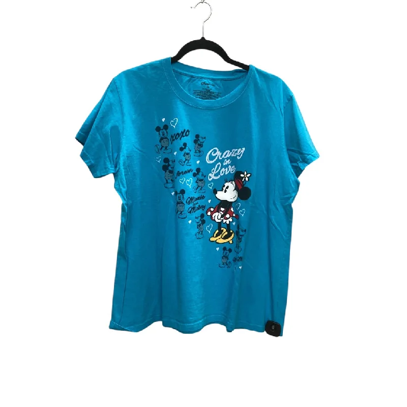 Top Short Sleeve Basic By Disney Store In Animal Print, Size: 2x Sharp Women's Italian
