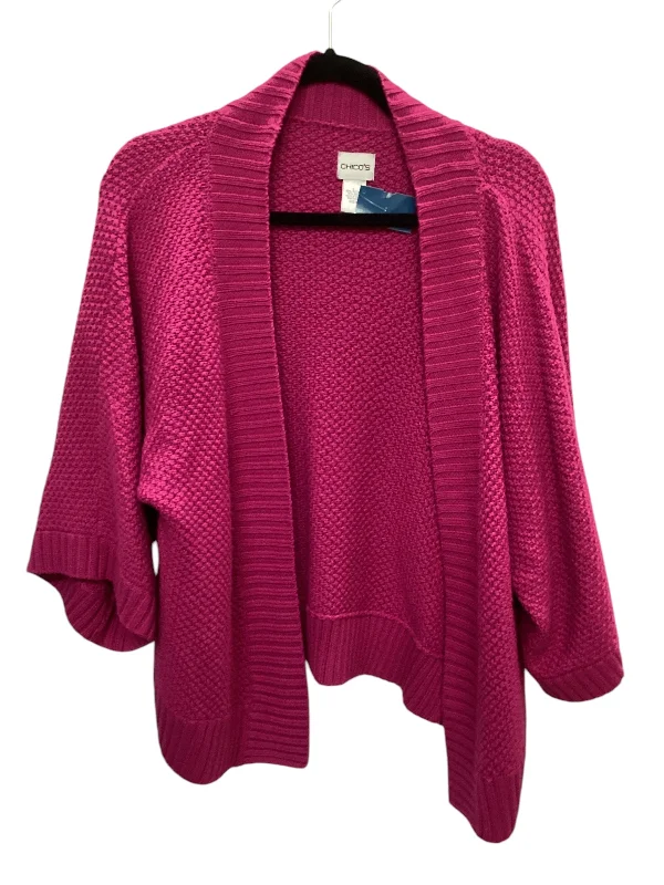 Cardigan By Chicos In Purple, Size: L Vintage Women's 1970S 