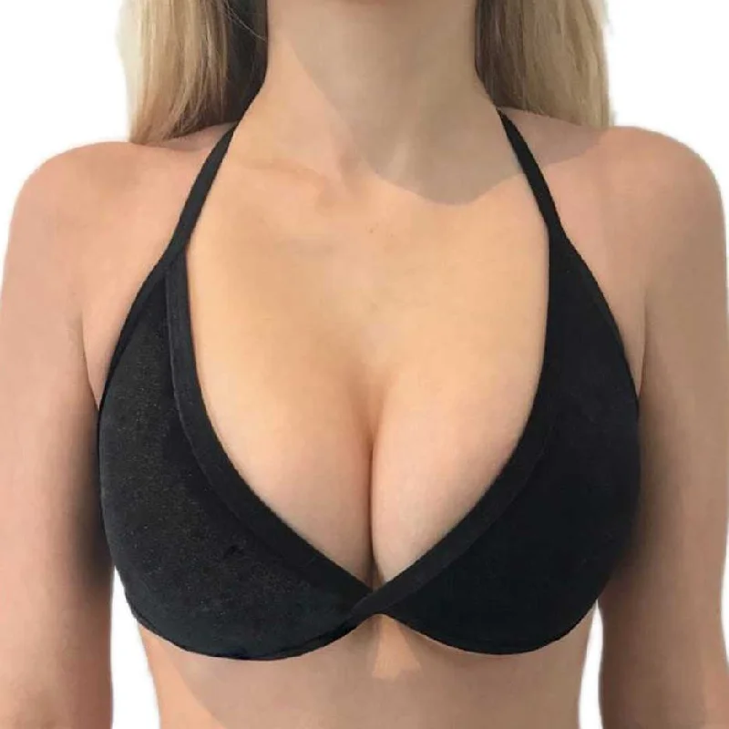 Danae Black Velvet Tops - Final Sale purpose