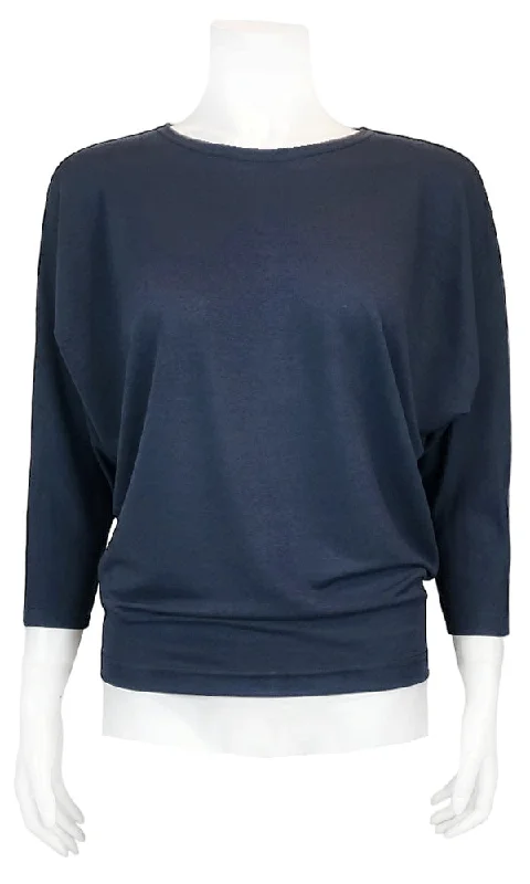 JO Bamboo Slouch Tee - CADET NAVY garde