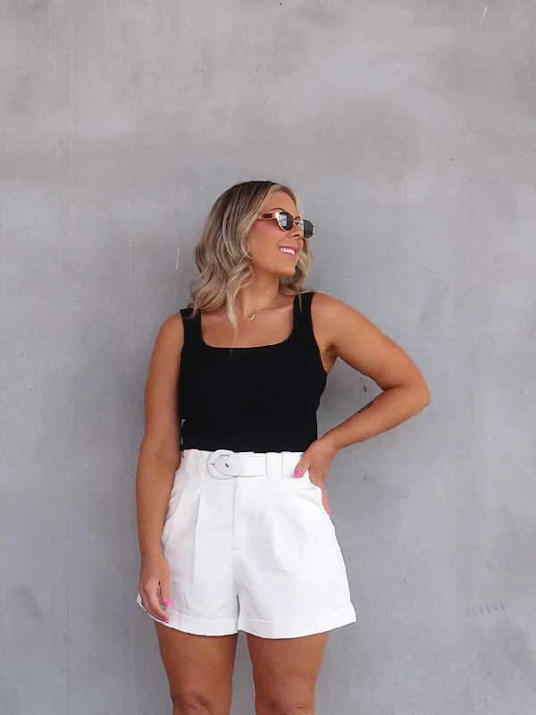 Mona Singlet - Black Youthful Women's Pop