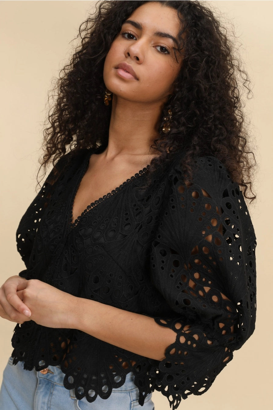 Selena Guipure Lace Crop Top Cool Women's Skate