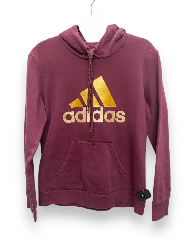 Sweatshirt Hoodie By Adidas In Purple, Size: L Relaxed Women's Beachy