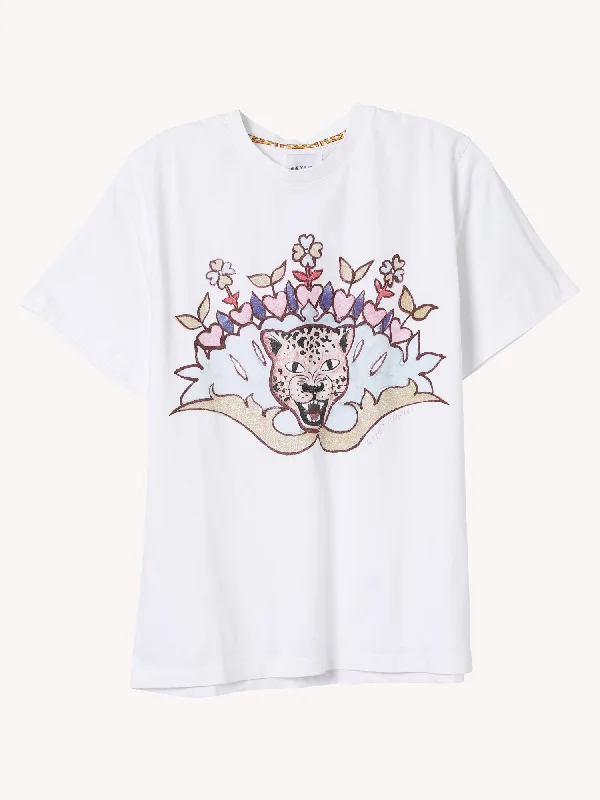 Enchanted Leopard Dylan T-Shirt Trendy Women's Oversized