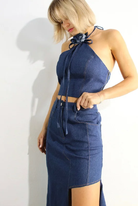 MILA DENIM SKIRT SET Business