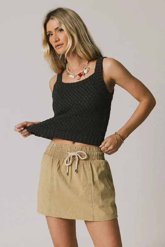 Luna Knit Tank Top in Grey Rugged Women's Outdoor 
