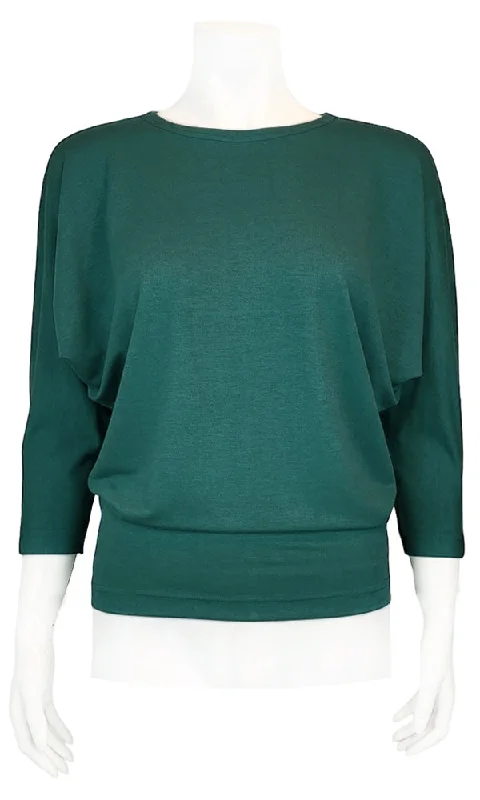 JO Bamboo Slouch Tee - PINE Sporty Women's Tennis