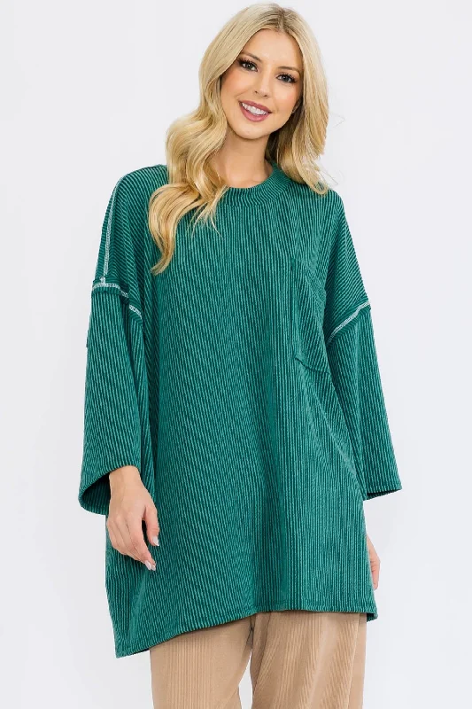 Oversized Tunic Top Refined Women's Velvet